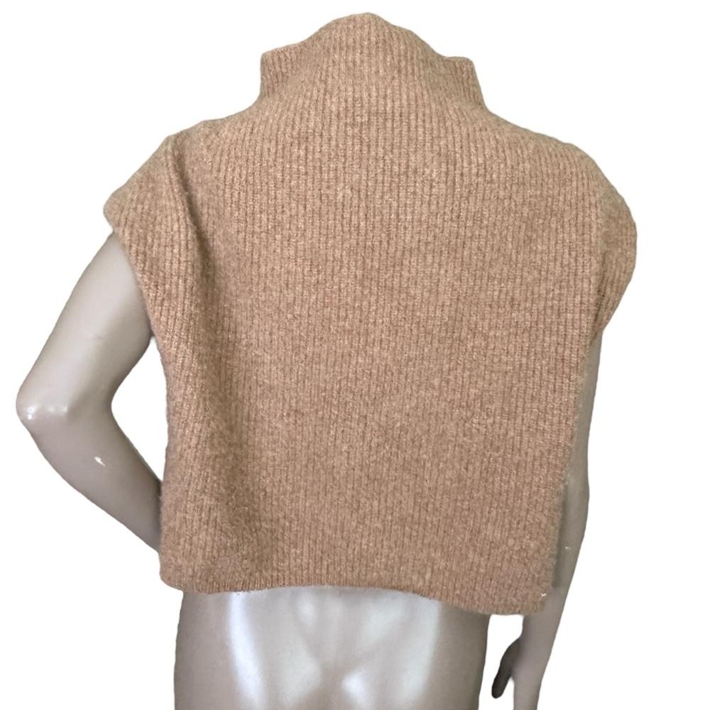 Anthropologie The Enza Cashmere Poncho Cowl Neck Knit Sweater Vest - Brand New! - Picture 6 of 8